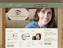 Tablet Screenshot of diversifeyecare.com